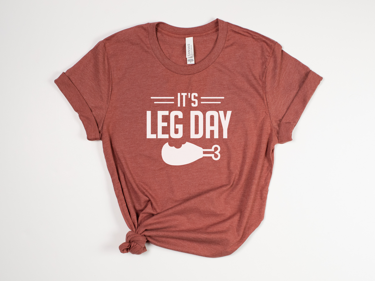 Funny Thanksgiving T-Shirt - "Leg Day" Turkey Leg Graphic - Humorous Holiday Tee