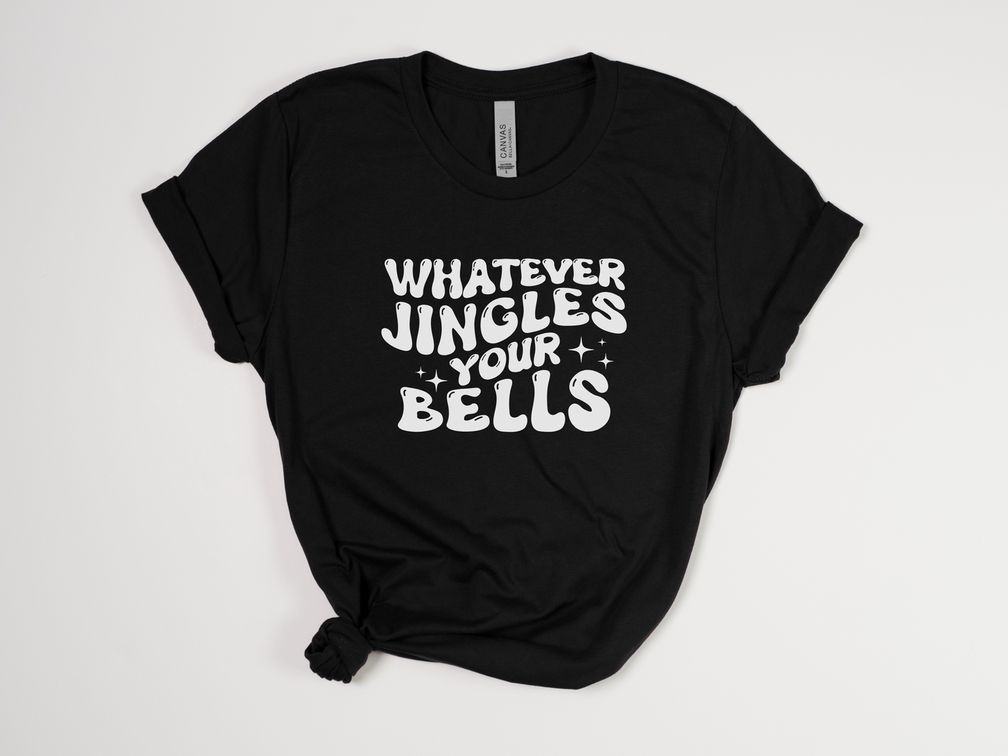 Funny Christmas T-Shirt - "Whatever Jingles Your Bells" Retro Holiday Tee