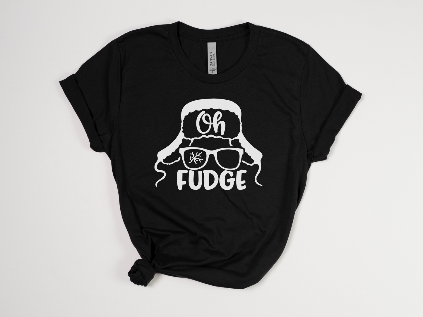 Funny Christmas T-Shirt - "Oh Fudge" Holiday Graphic Tee