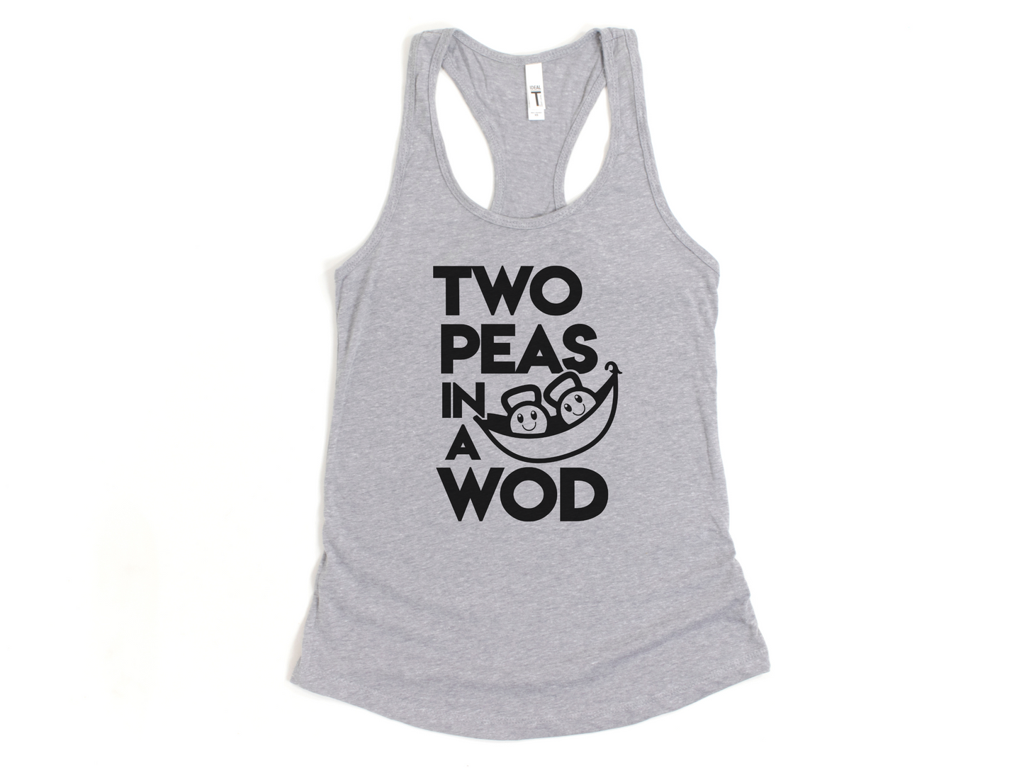 Two Peas in a WOD Workout Tank – Funny Fitness Tank for Women