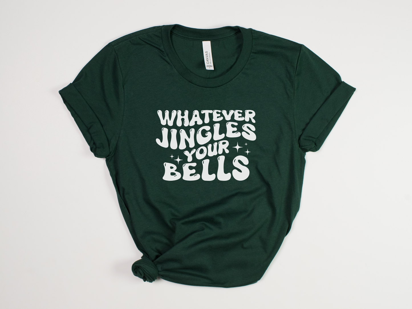 Funny Christmas T-Shirt - "Whatever Jingles Your Bells" Retro Holiday Tee