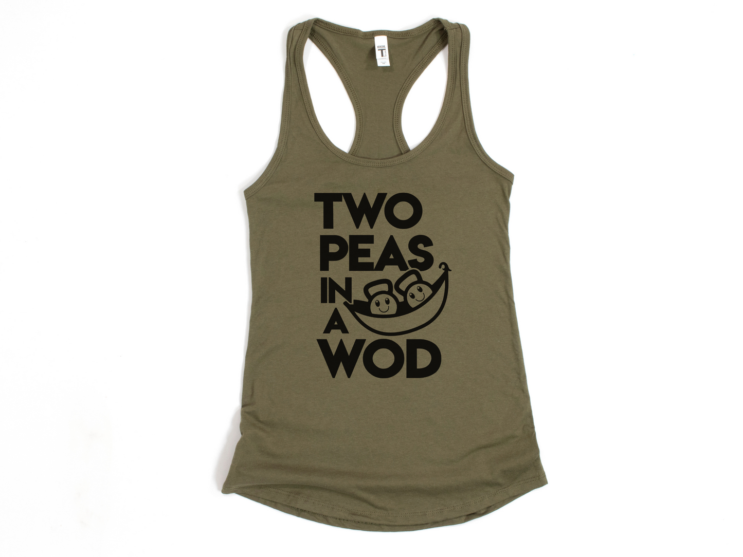 Two Peas in a WOD Workout Tank – Funny Fitness Tank for Women