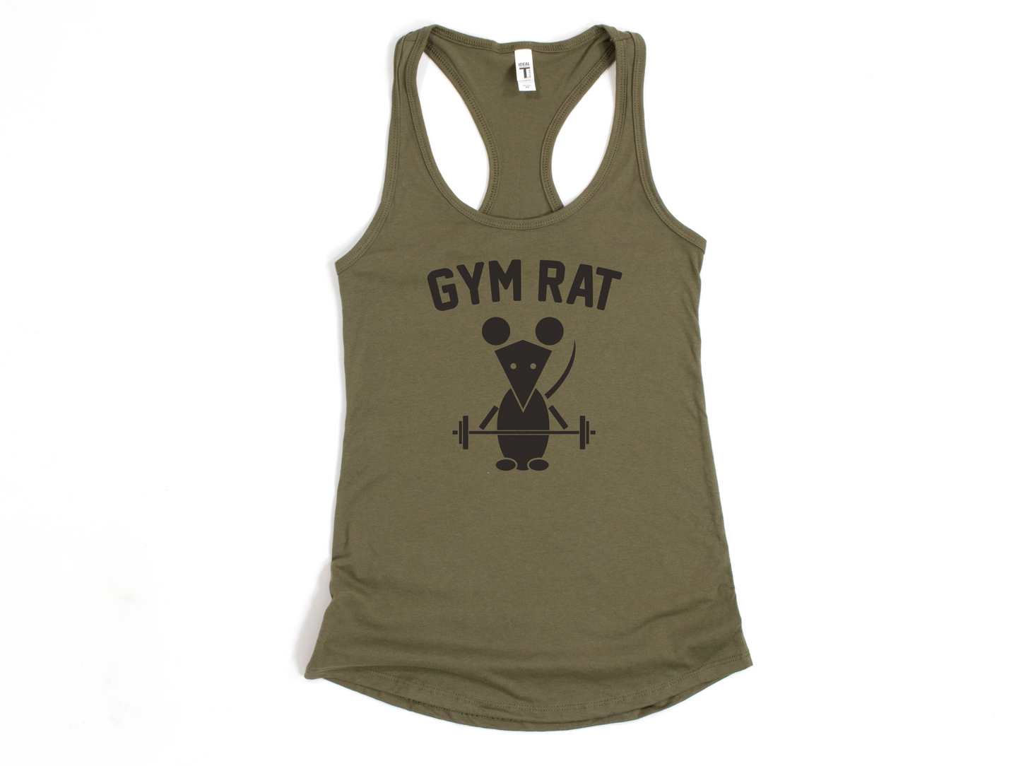 Gym Rat Workout Tank Top – Fitness Tank for Women – Motivational Gym Apparel