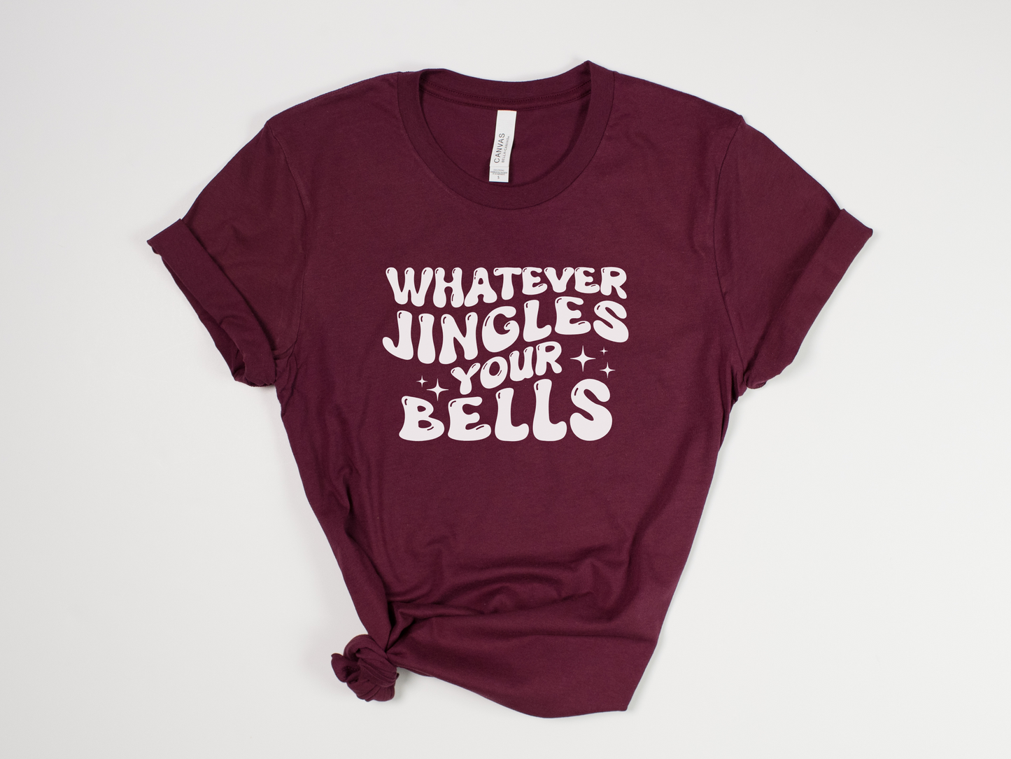 Funny Christmas T-Shirt - "Whatever Jingles Your Bells" Retro Holiday Tee