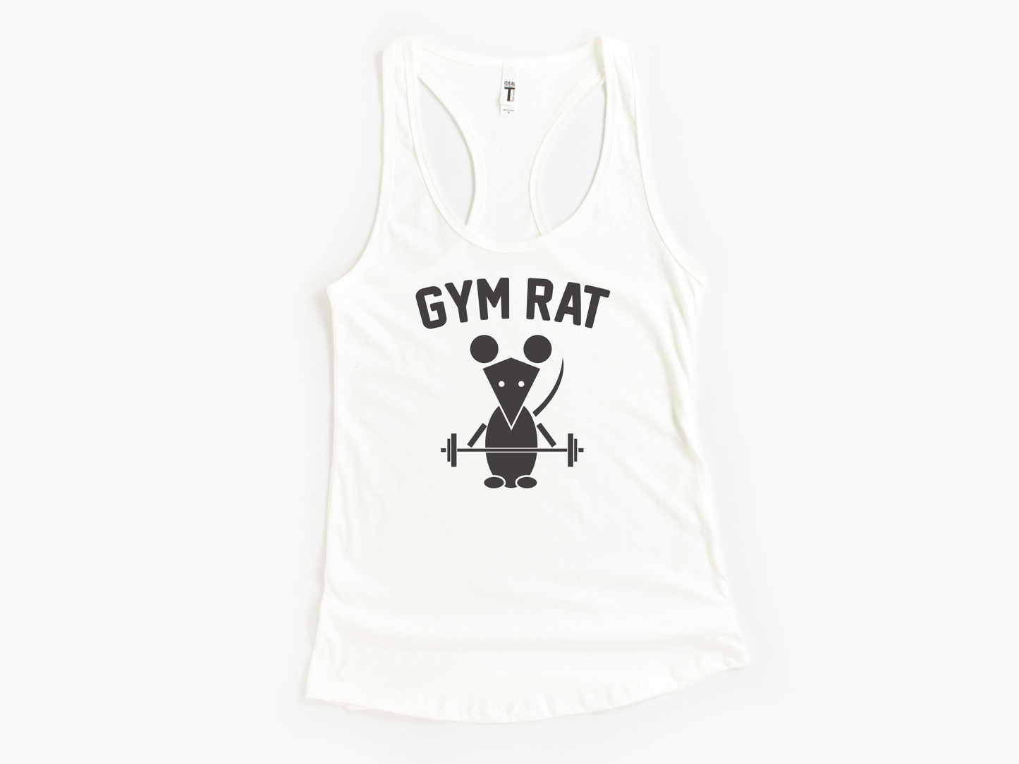 Gym Rat Workout Tank Top – Fitness Tank for Women – Motivational Gym Apparel