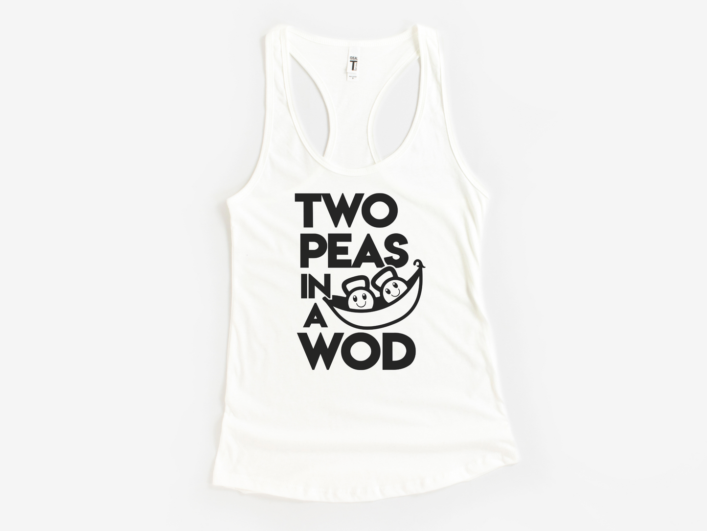 Two Peas in a WOD Workout Tank – Funny Fitness Tank for Women