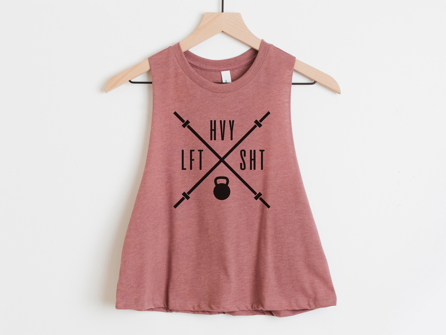 LFT HVY SHT Workout Crop Tank Top – Women’s Lifting Tank – Funny Gym Apparel