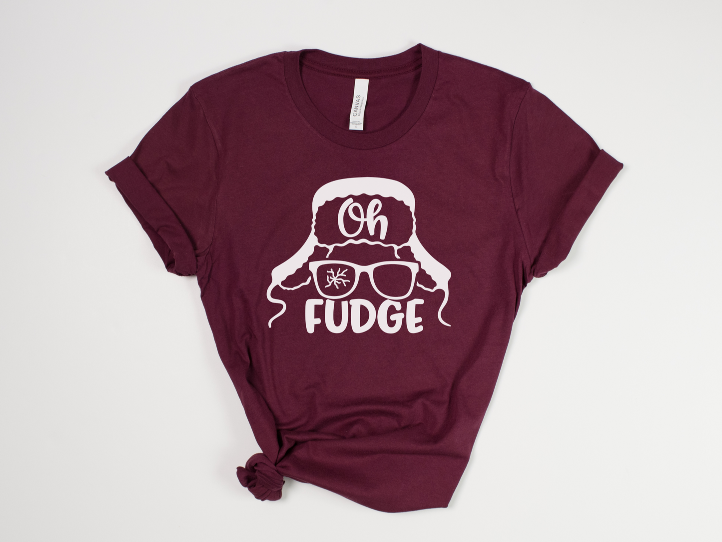 Funny Christmas T-Shirt - "Oh Fudge" Holiday Graphic Tee