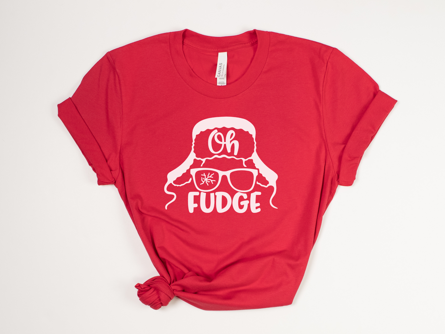 Funny Christmas T-Shirt - "Oh Fudge" Holiday Graphic Tee