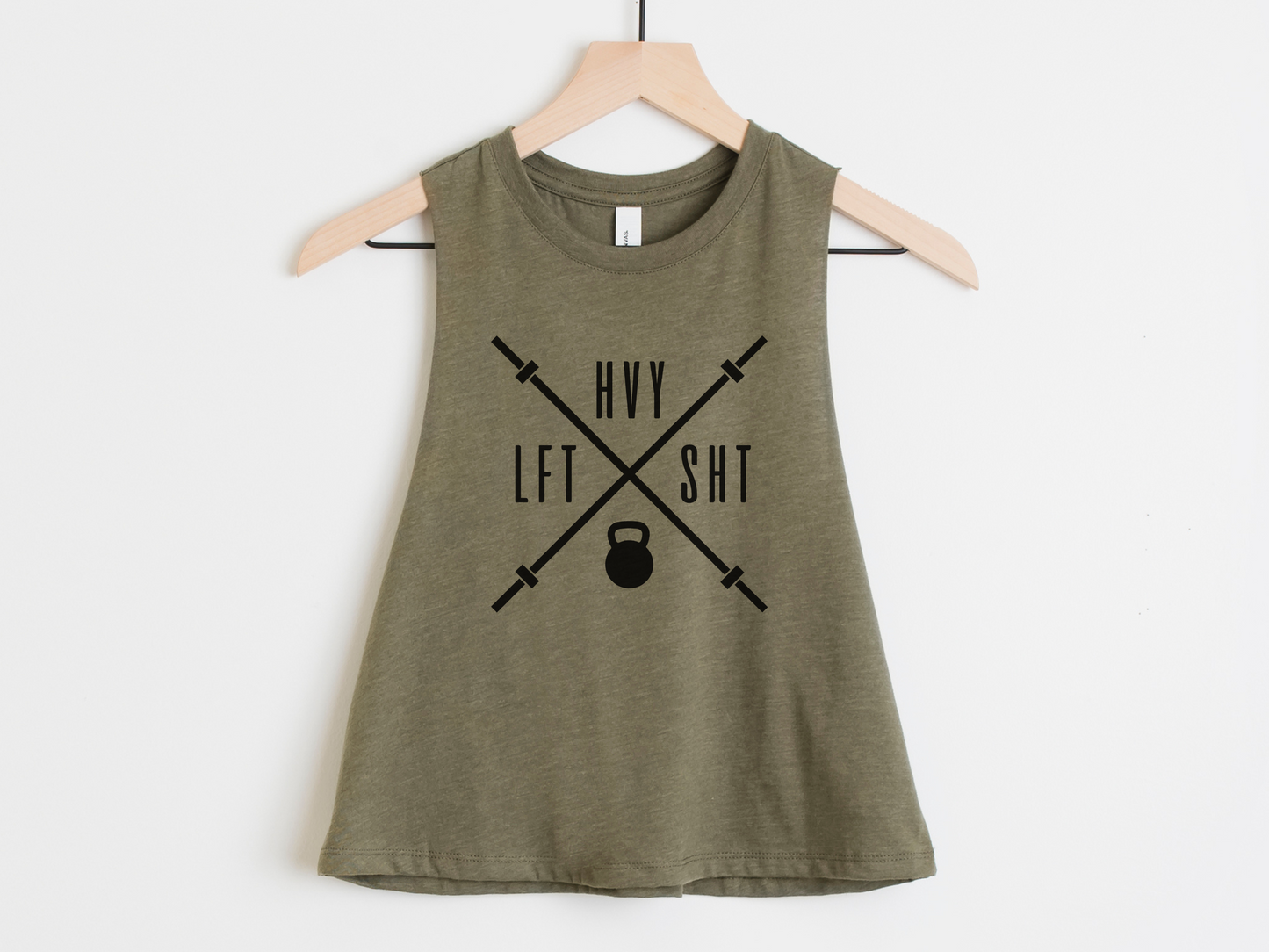 LFT HVY SHT Workout Crop Tank Top – Women’s Lifting Tank – Funny Gym Apparel