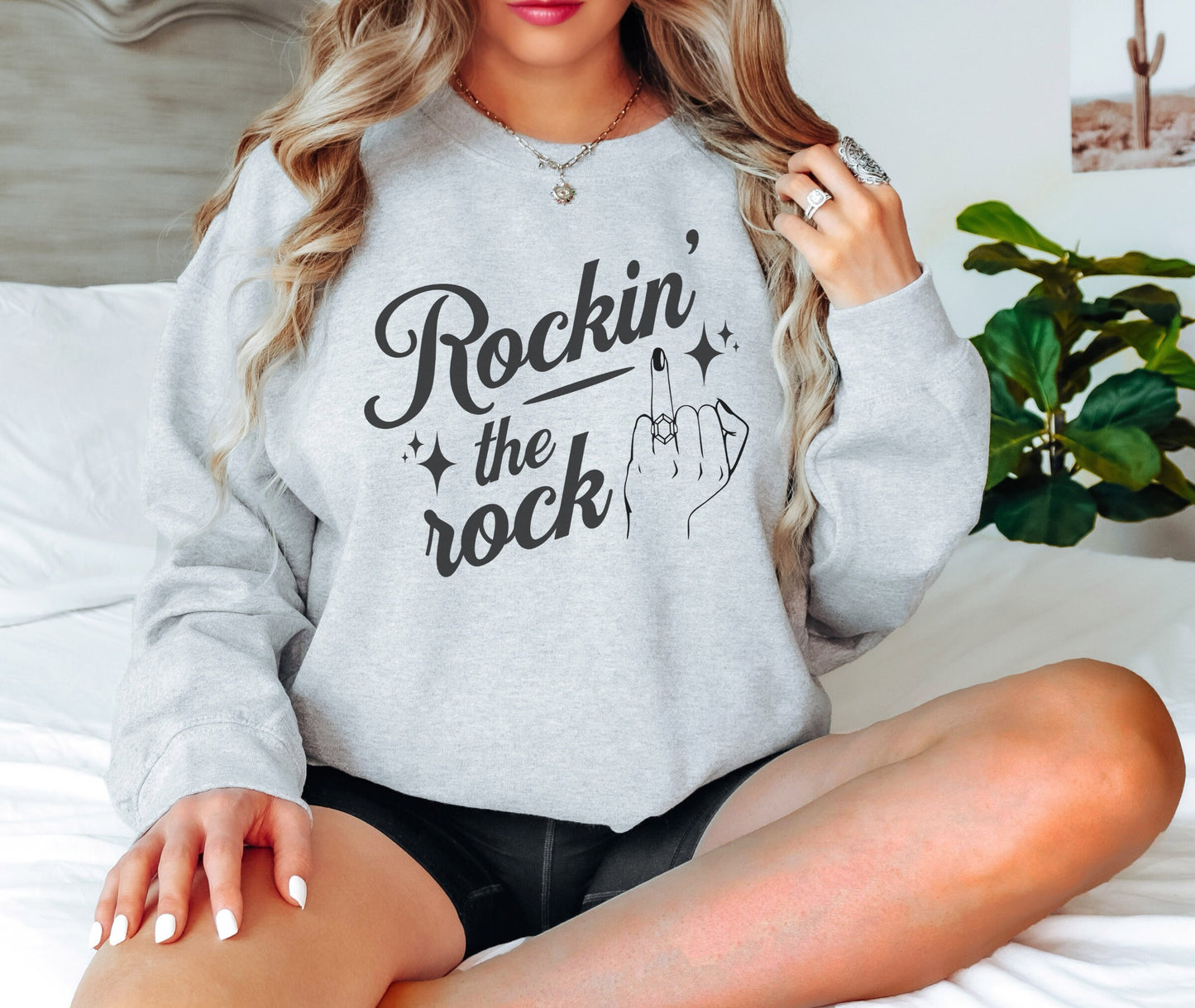 Rockin' the Rock Engagement Shirt, Fun Bridal Shirt for Bride to Be, Unique Engagement Announcement, Ring Bling Top, Proposal Celebration