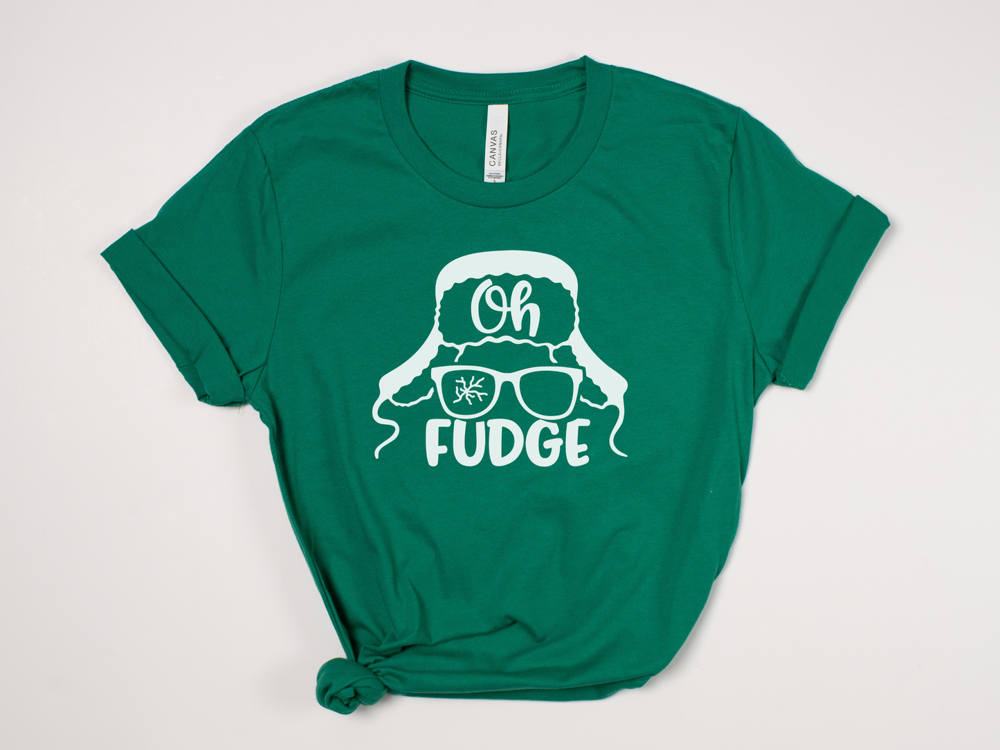 Funny Christmas T-Shirt - "Oh Fudge" Holiday Graphic Tee